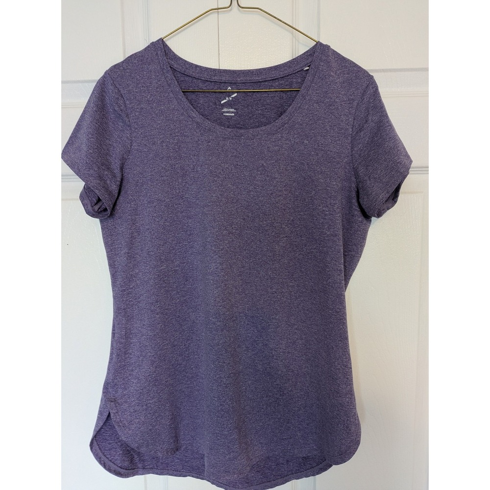 HEAD‎ Women's Top Size M Athletic Tennis Active Top Short Sleeve T-Shirt Purple